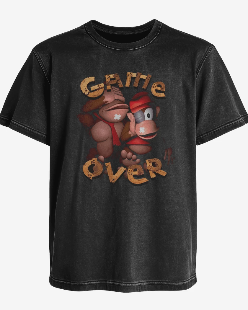 Polera desgastada Game over DK