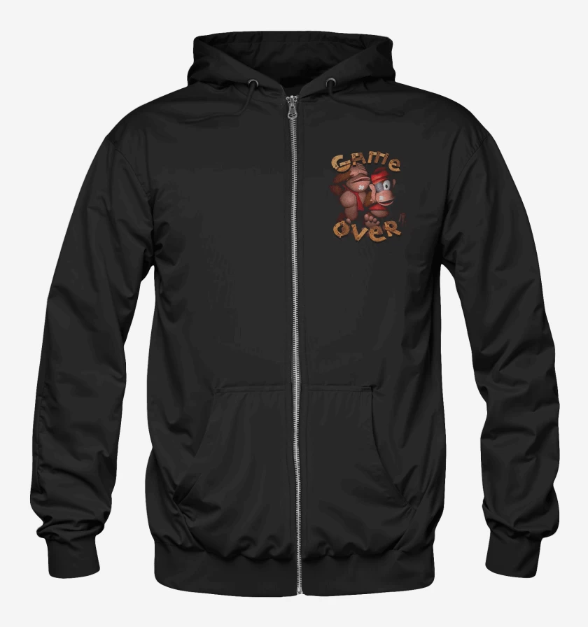 Poleron Canguro con cierre Game over DK