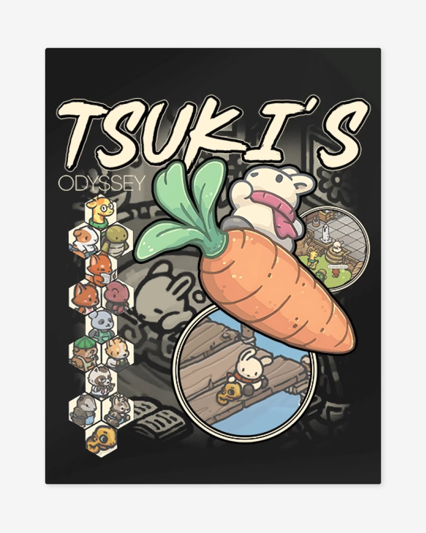 Print metalico Tsuki´s odyssey 