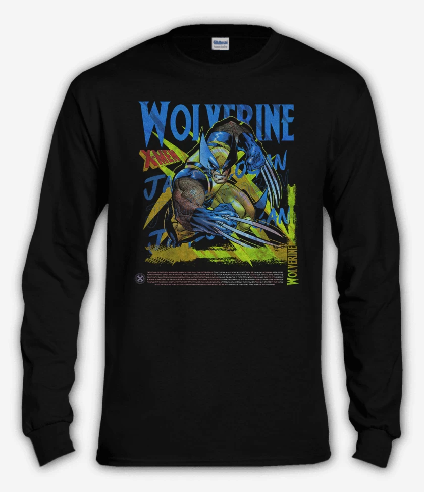 Polera manga larga Negro de James Logan