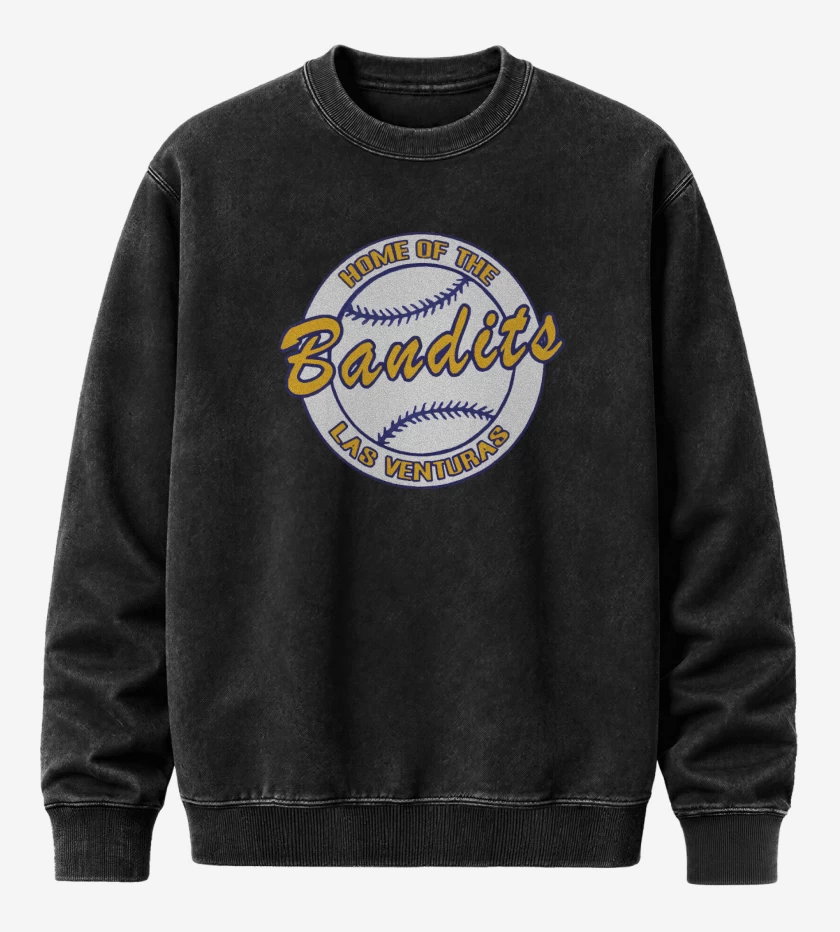 Poleron Polo Acid Wash Negro de Bandits 