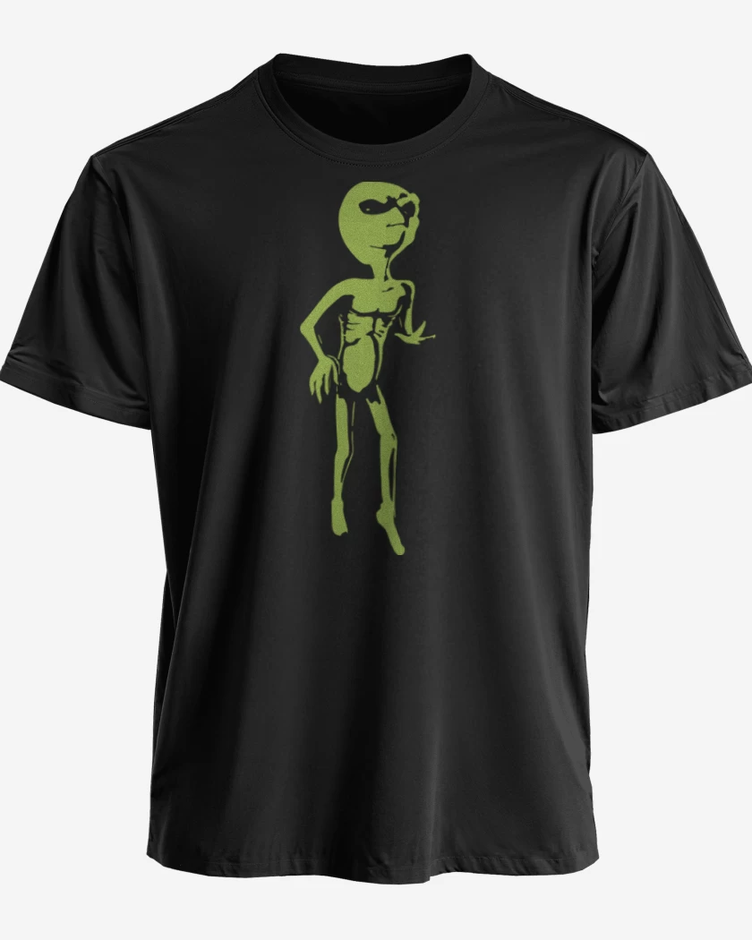 Polera premium Negro de Marcianito