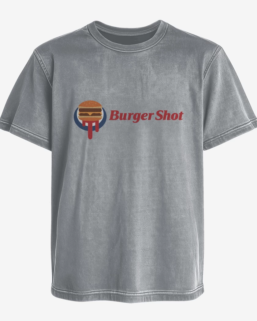 Polera desgastada Burger Shot