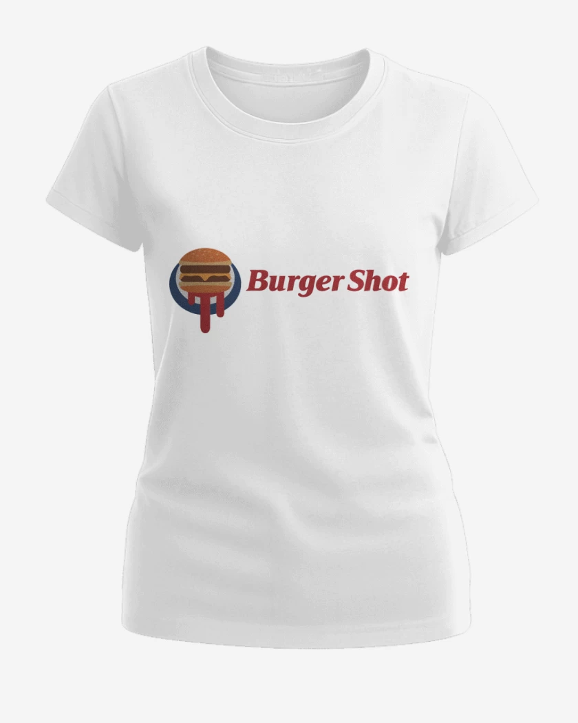 Polera de Mujer Blanco de Burger Shot