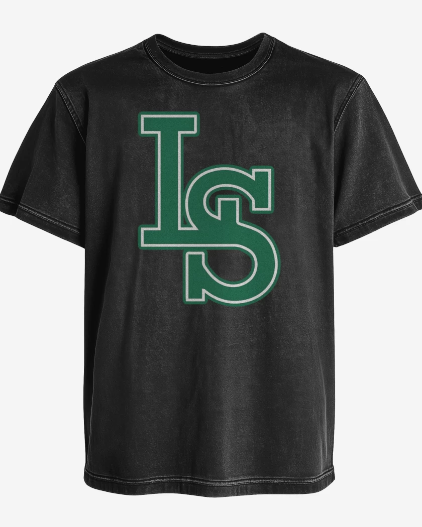 Polera desgastada Negro de LS