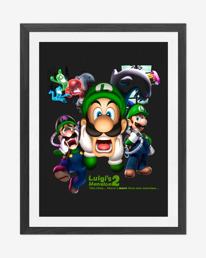 Cuadro decorativo Luigi Mansion