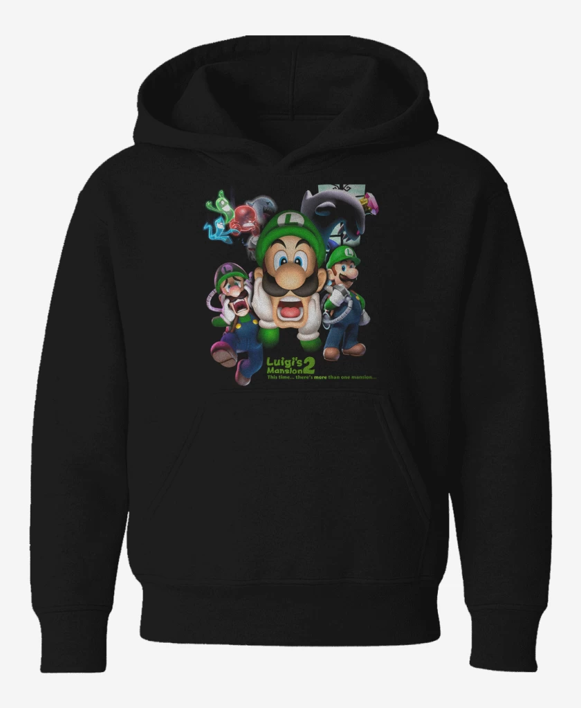 Poleron de niño Negro de Luigi Mansion