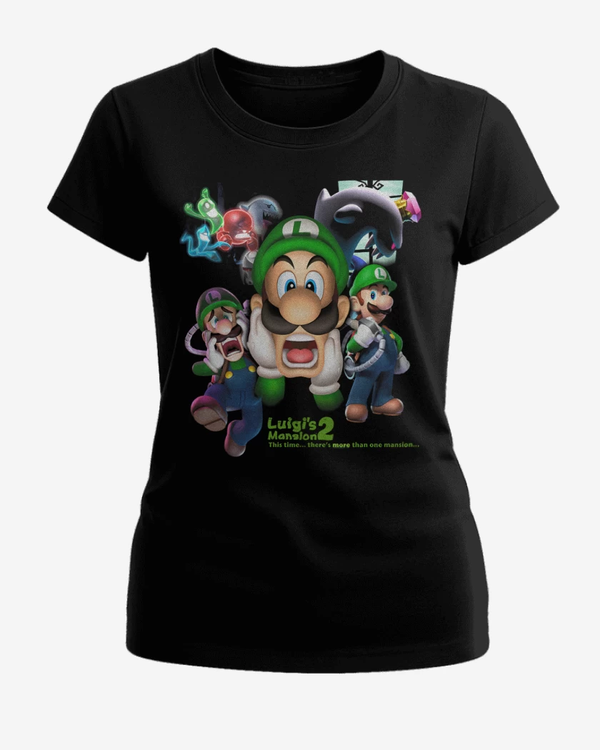 Polera de Mujer Negro de Luigi Mansion