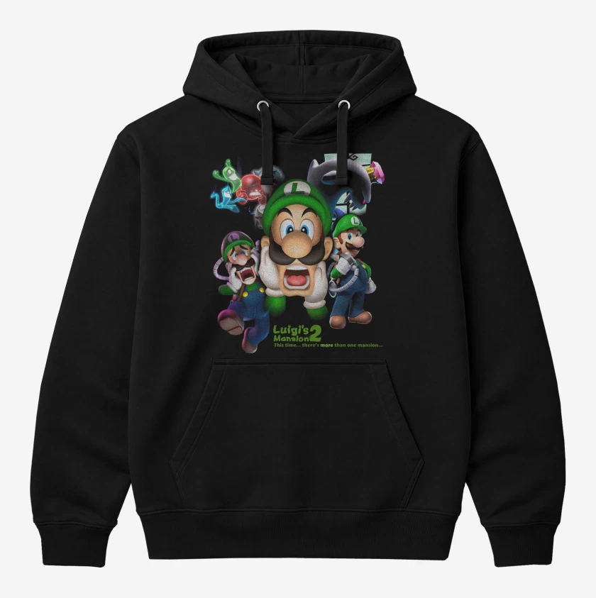 Polerón Canguro Negro de Luigi Mansion