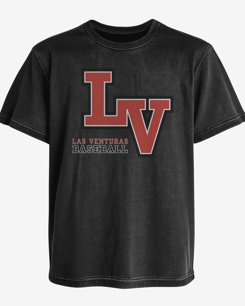 Polera desgastada Negro de Las Venturas