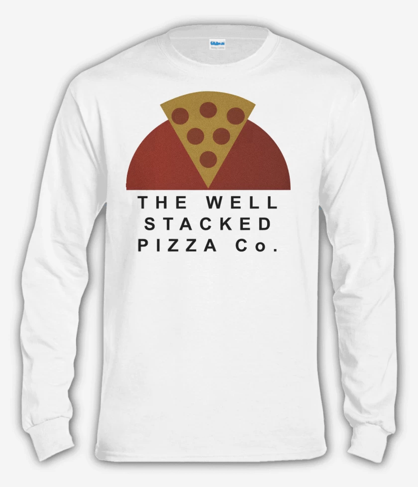 Polera manga larga Blanco de The Well Pizza