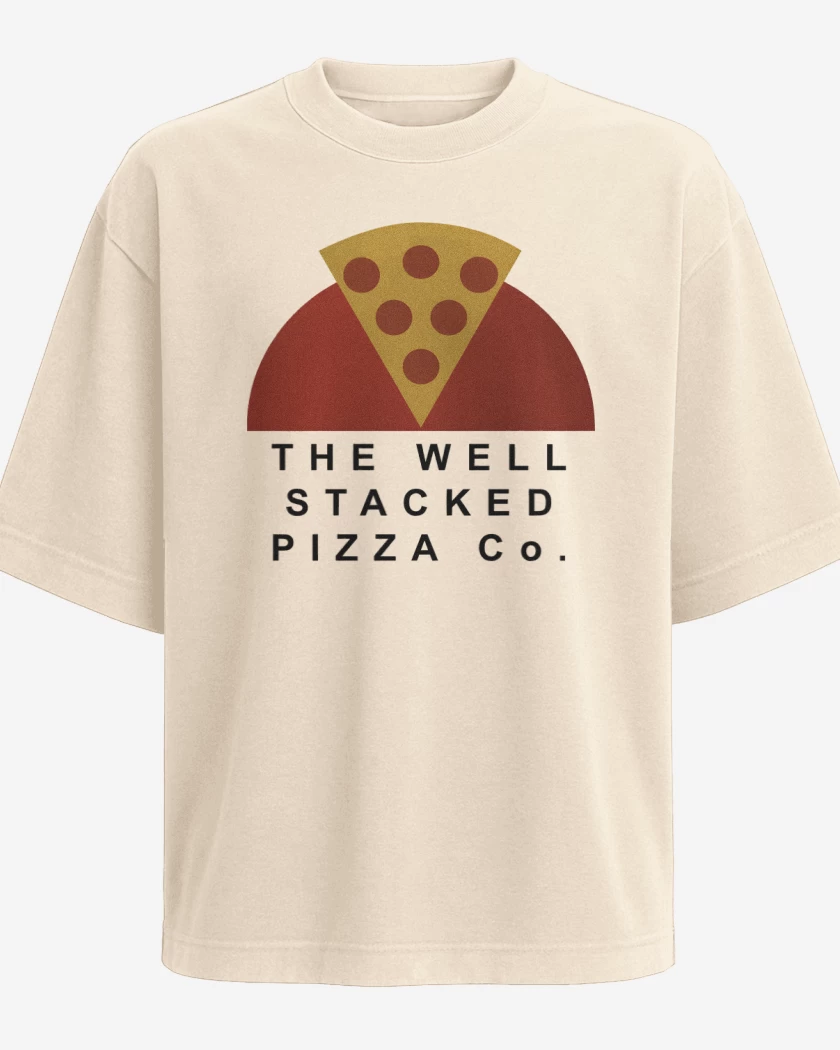 Polera Oversize Beige de The Well Pizza