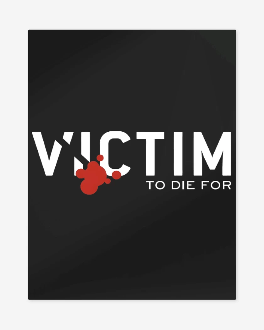 Print metalico Negro de Victim To Die For B