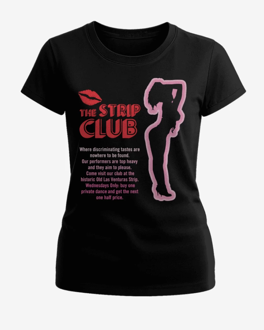 Polera de Mujer Negro de Strip San Andreas 