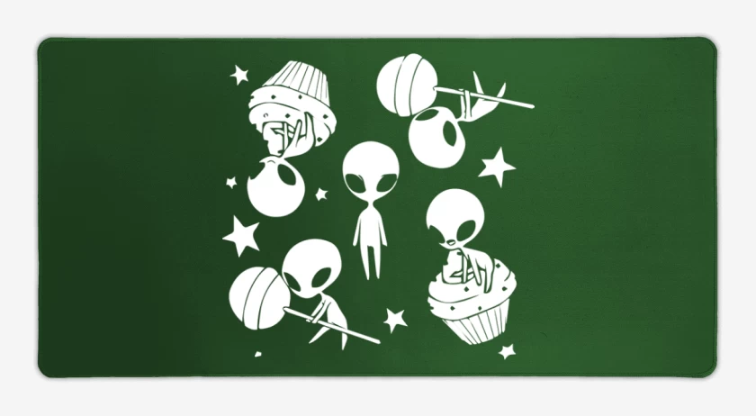 Mouse pad Gamer Verde jade de Marcianitos