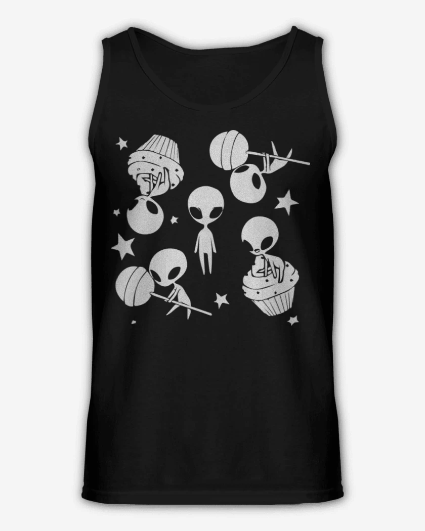 Sudadera Negro de Marcianitos