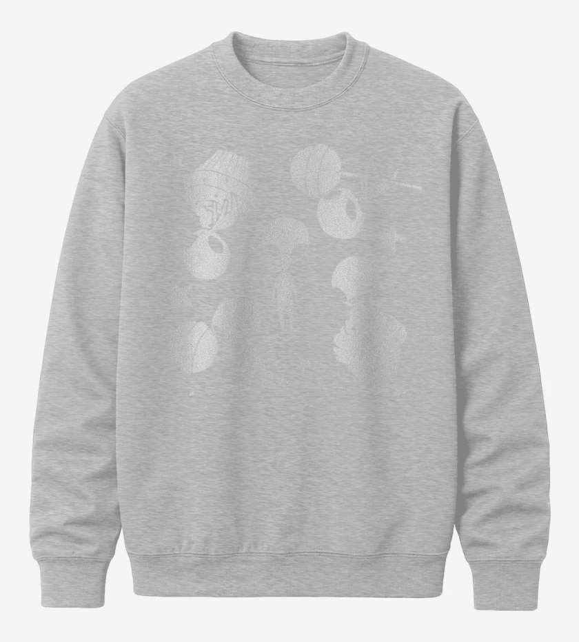 Poleron polo Gris Melange de Marcianitos