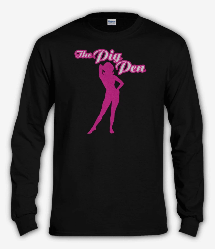 Polera manga larga Negro de The Pig Pen