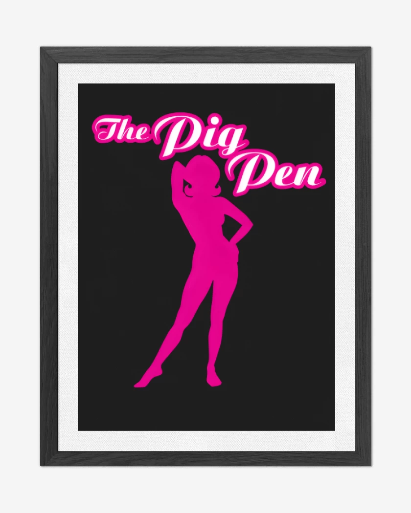 Cuadro decorativo Negro de The Pig Pen