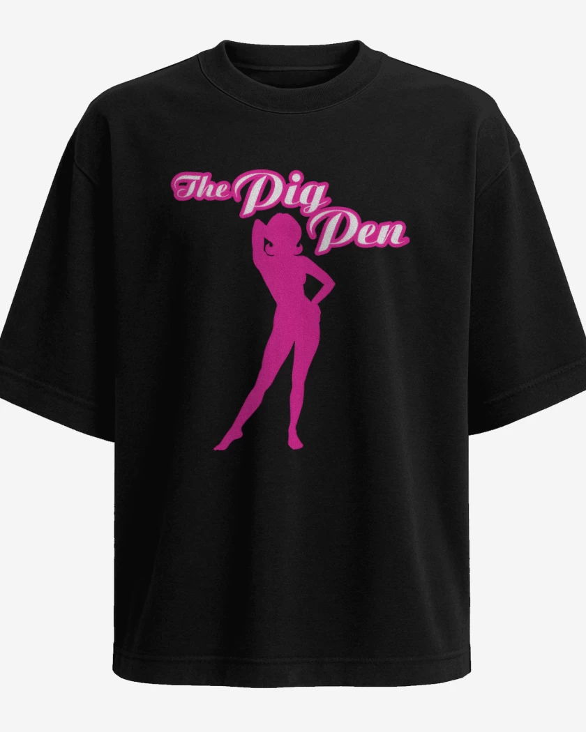 Polera Oversize Negro de The Pig Pen