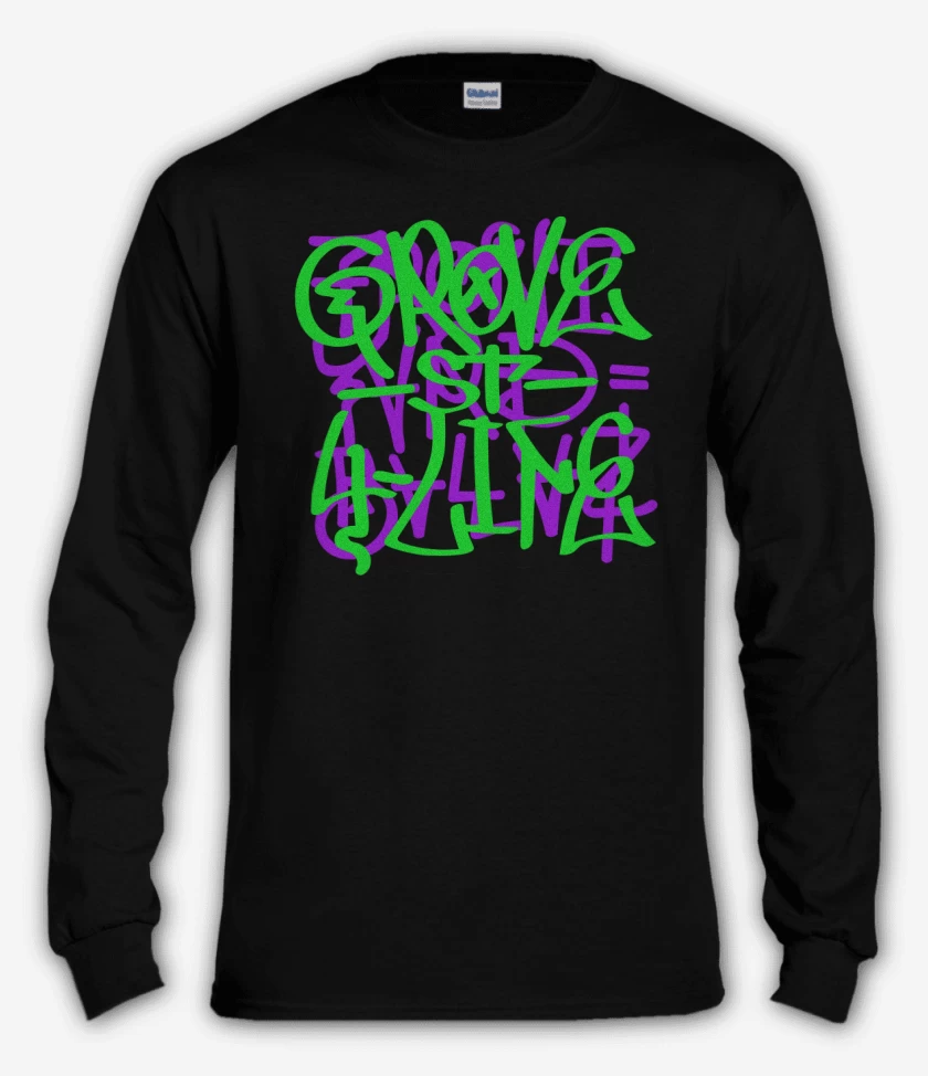 Polera manga larga Negro de Grove ST 4 Life