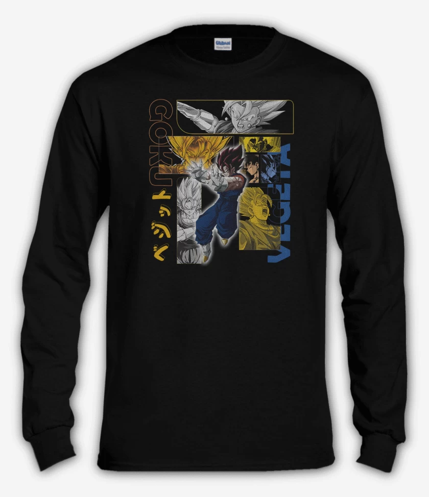 Polera manga larga Negro de Vegito Fusión