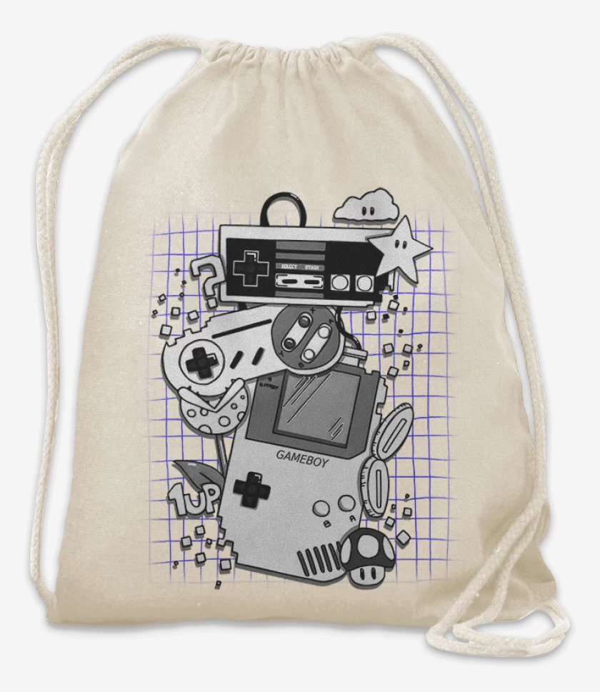 Mochila Blanco de Nostalgic gamer