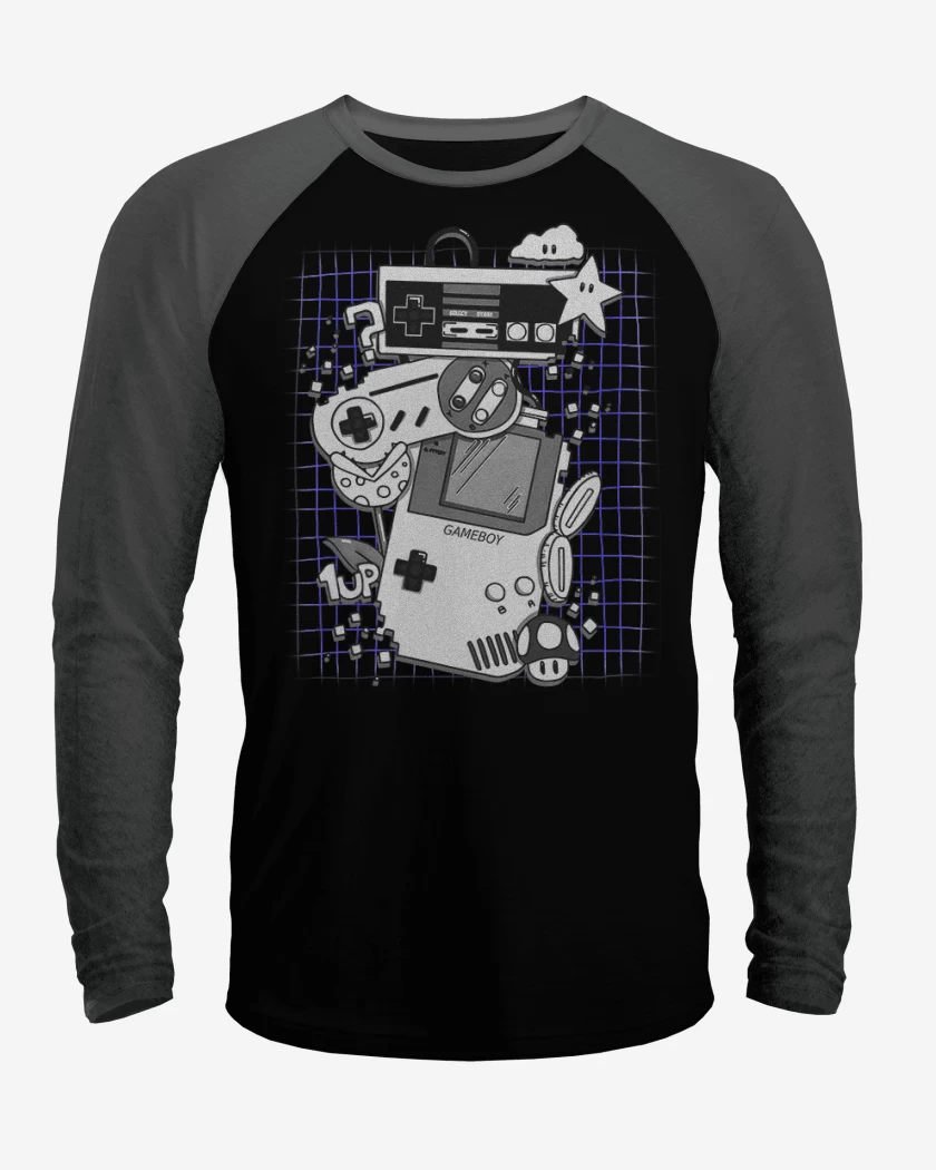 Polera Raglan Nostalgic gamer
