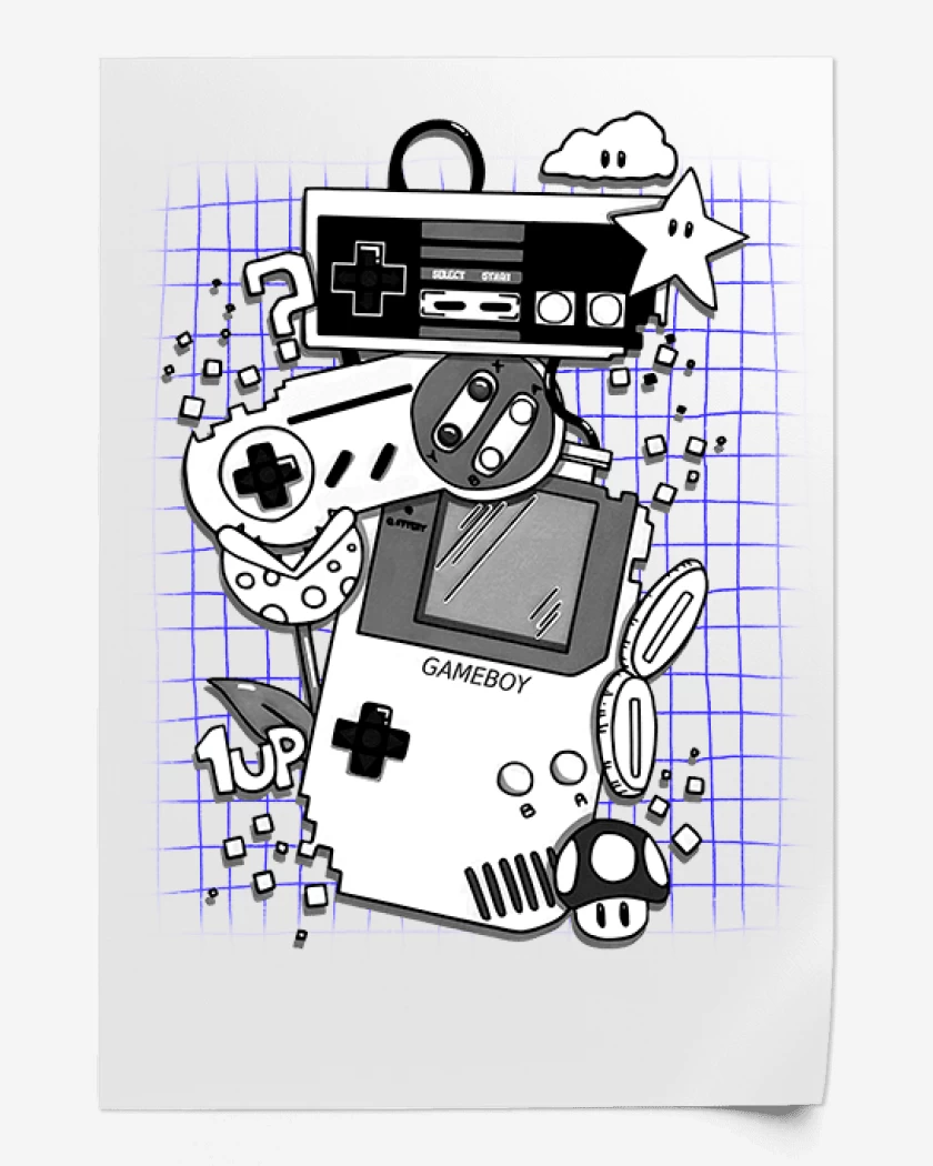 Print Nostalgic gamer