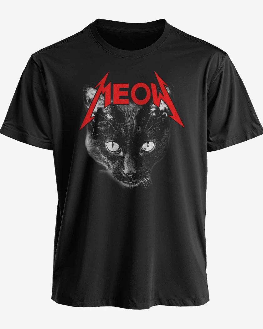 Polera Meow metallica