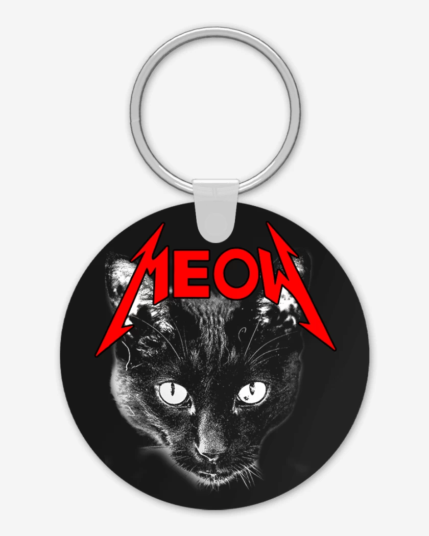 Llavero Meow metallica