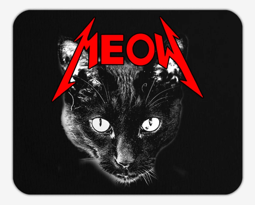 Mousepad Meow metallica