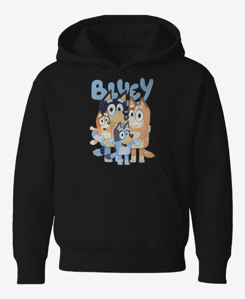Poleron de niño Negro de Familia bluey