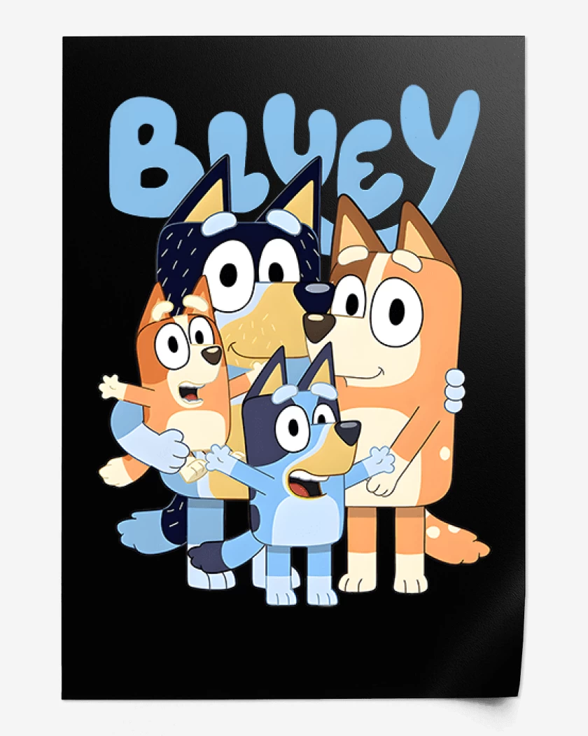 Print Familia bluey