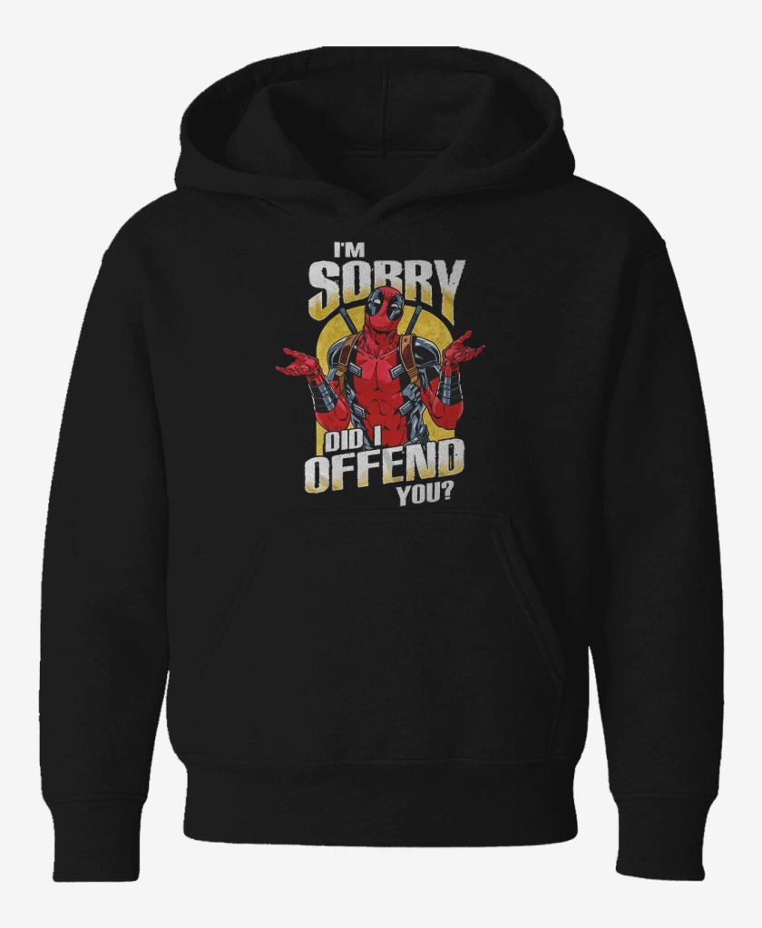 Poleron de niño Negro de Deadpool offend you