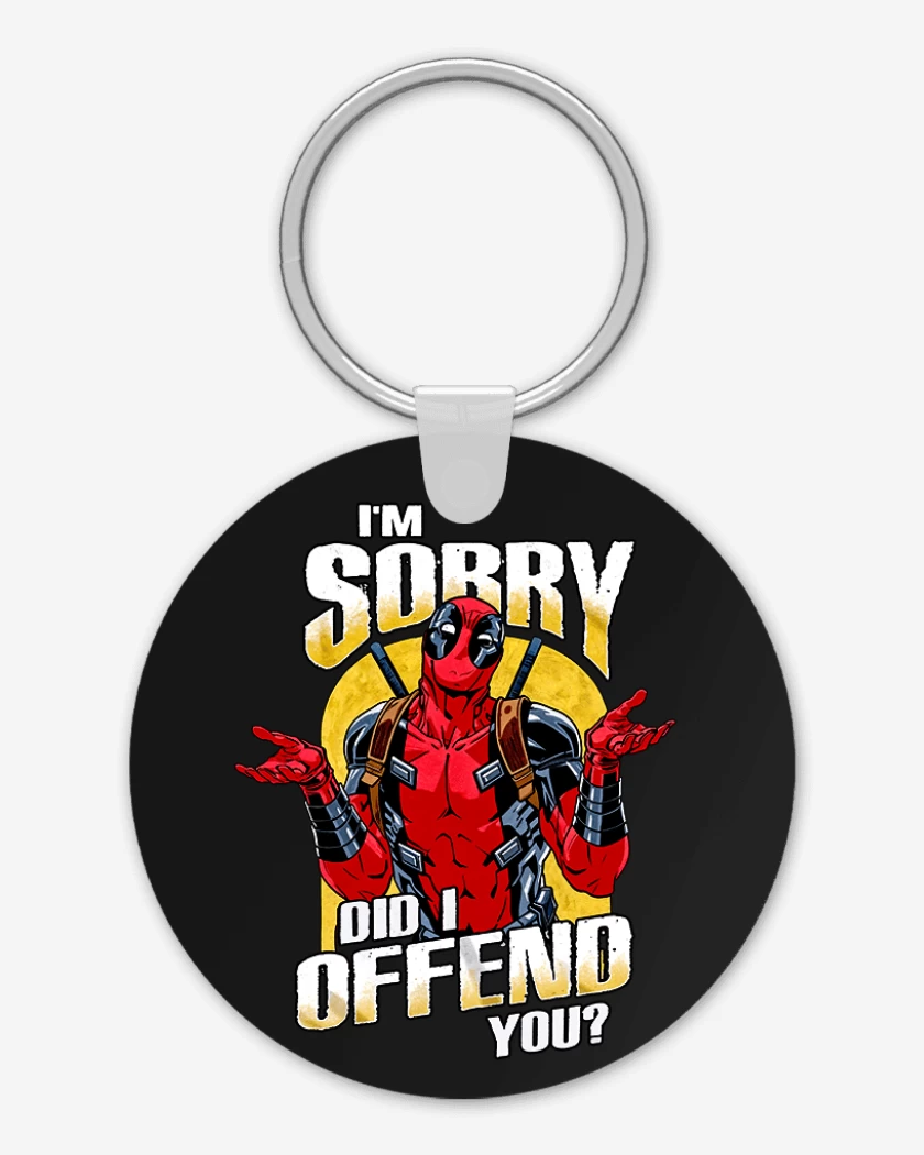 Llavero Negro de Deadpool offend you