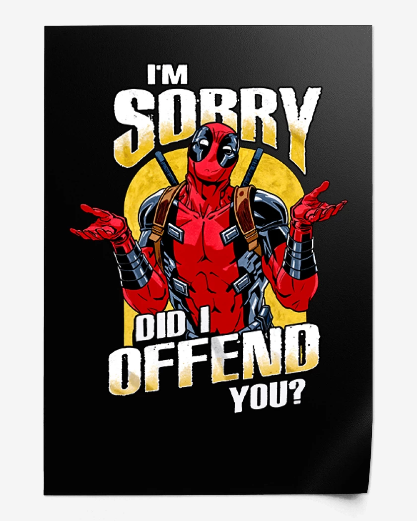 Print Negro de Deadpool offend you