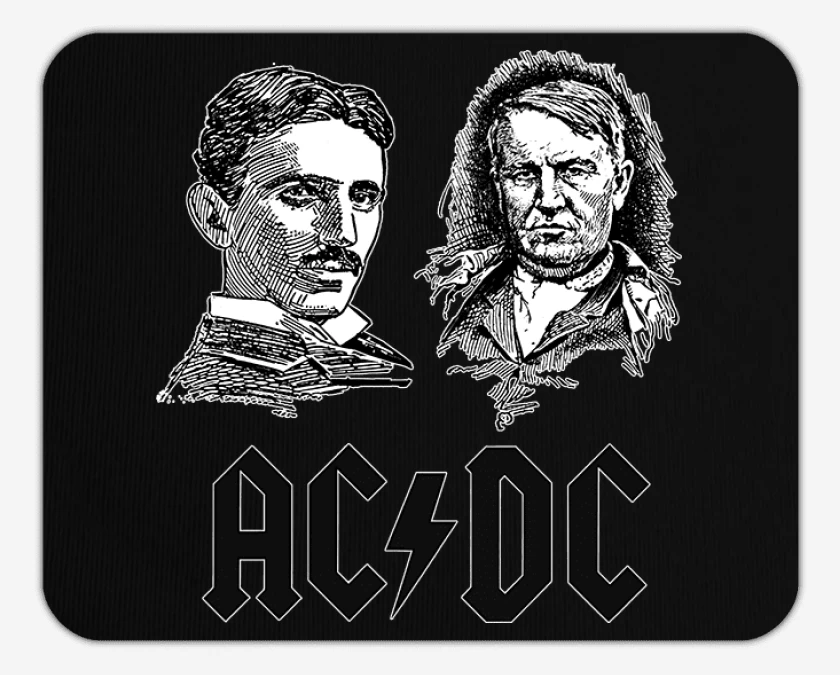 Mousepad AC DC Tesla Edison