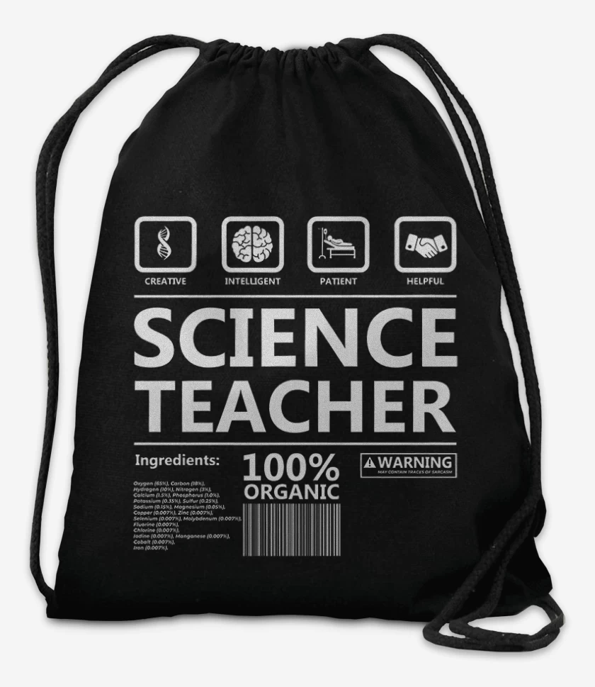 Mochila Negro de Science teacher