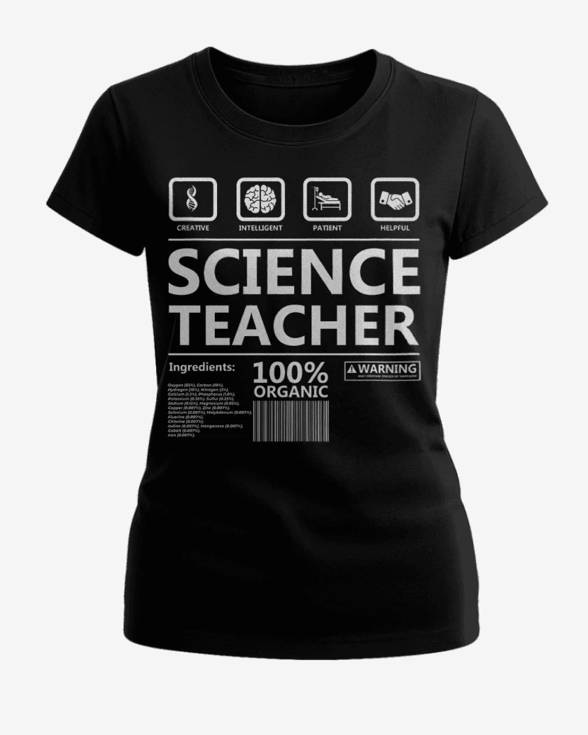 Polera de Mujer Negro de Science teacher