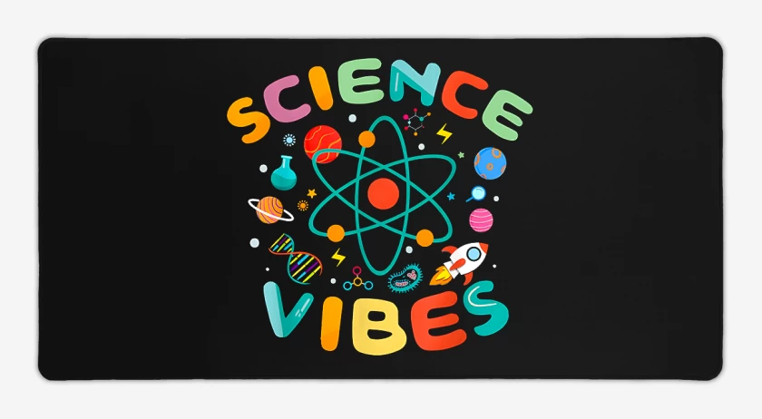Mouse pad Gamer Negro de Science vibes