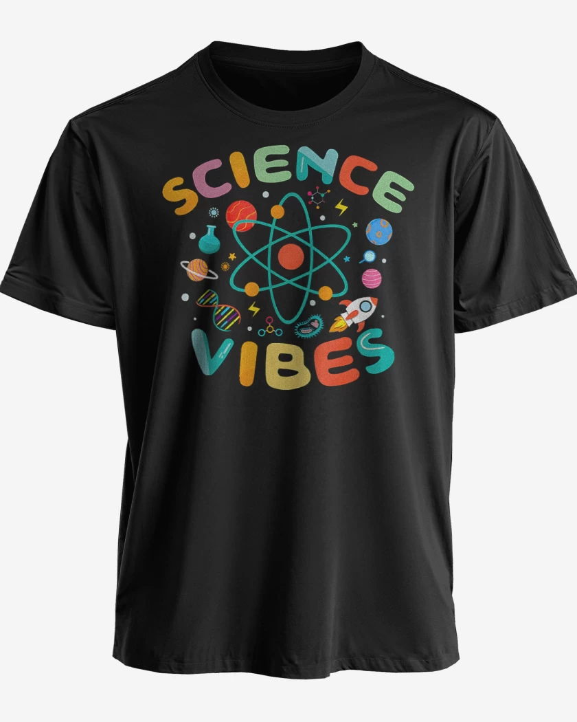 Polera premium Negro de Science vibes