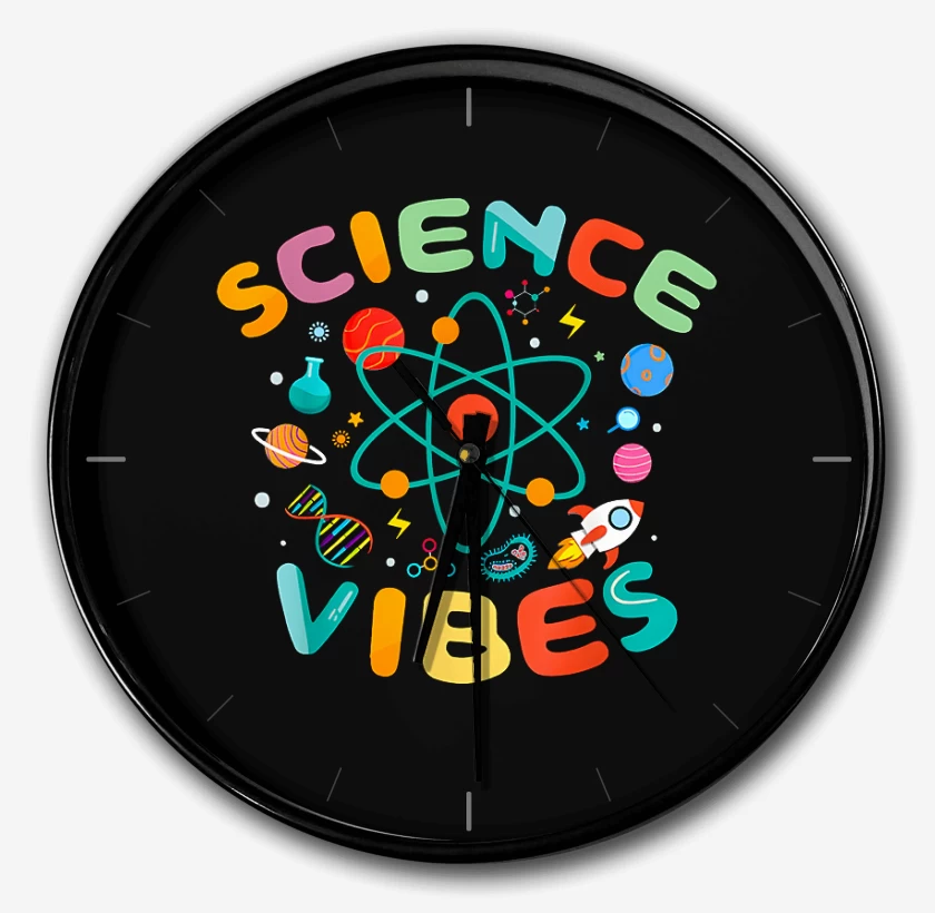 Reloj Negro de Science vibes