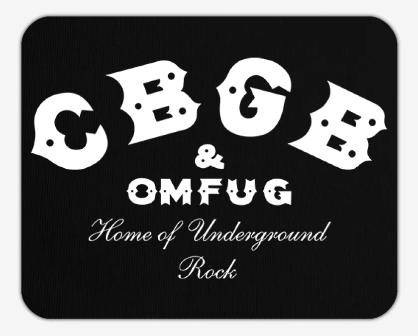 Mousepad Negro de CBGB