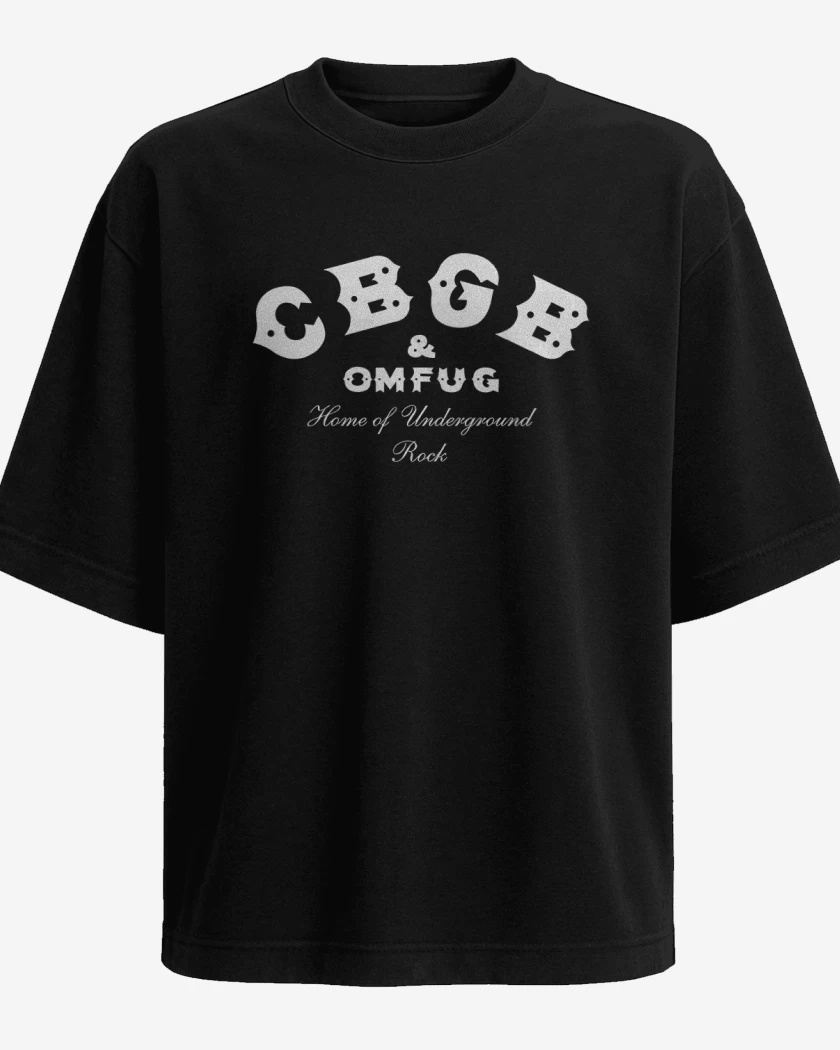Polera Oversize Negro de CBGB