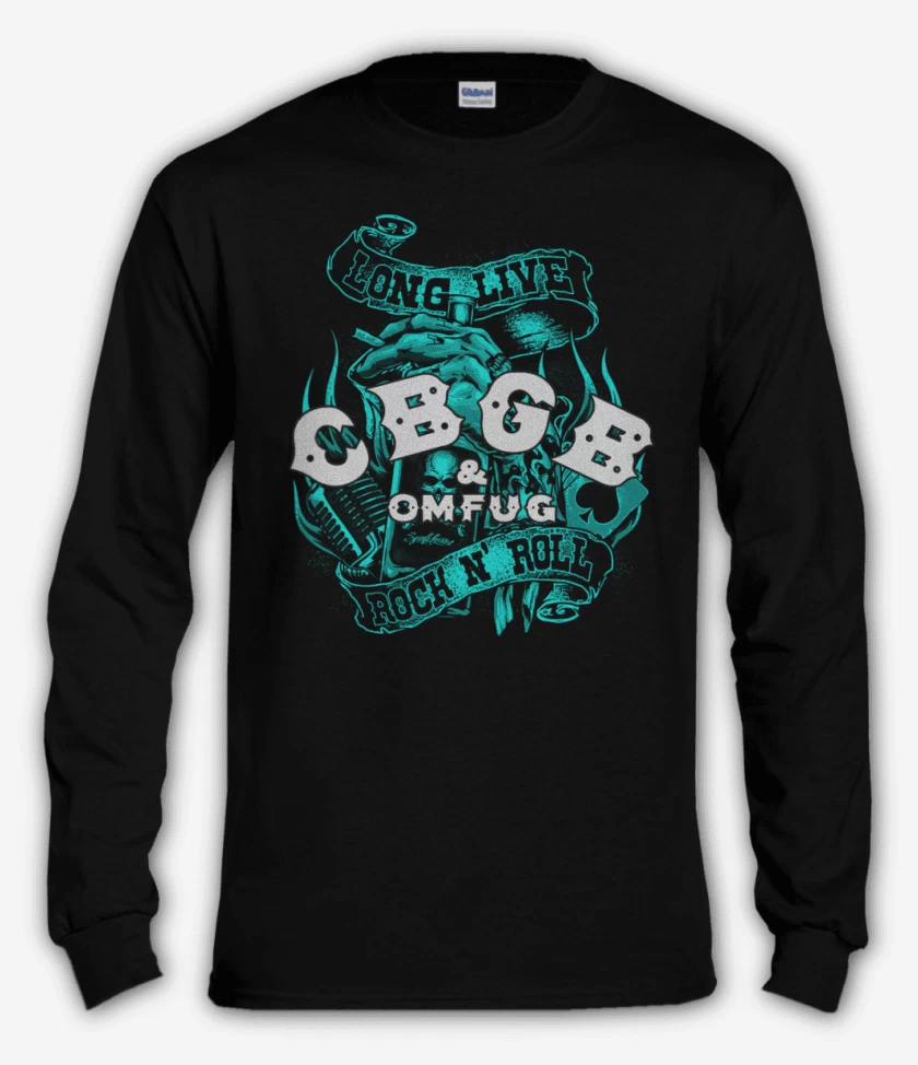 Polera manga larga Negro de Cbgb 2