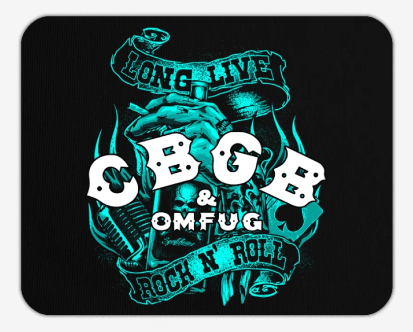 Mousepad Negro de Cbgb 2