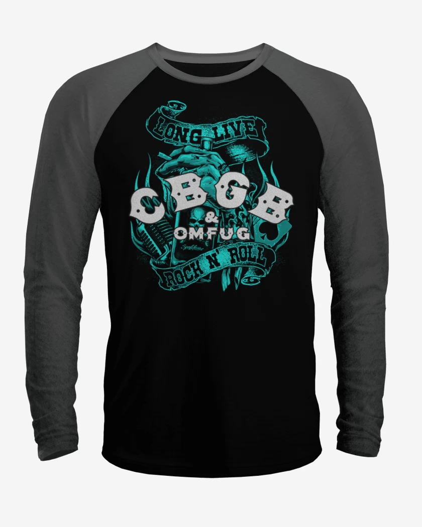 Polera Raglan Negro / Negro Heather de Cbgb 2