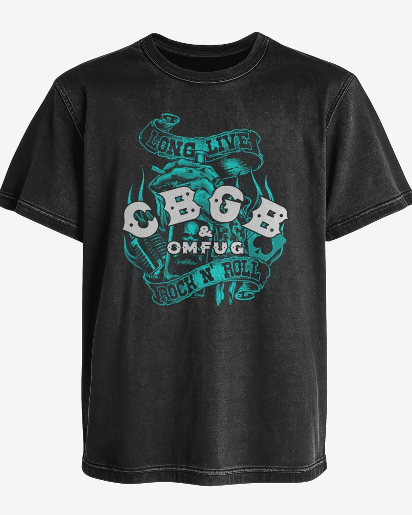 Polera desgastada Negro de Cbgb 2