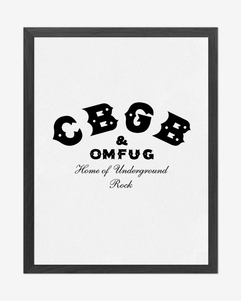 Cuadro decorativo CBGB 3